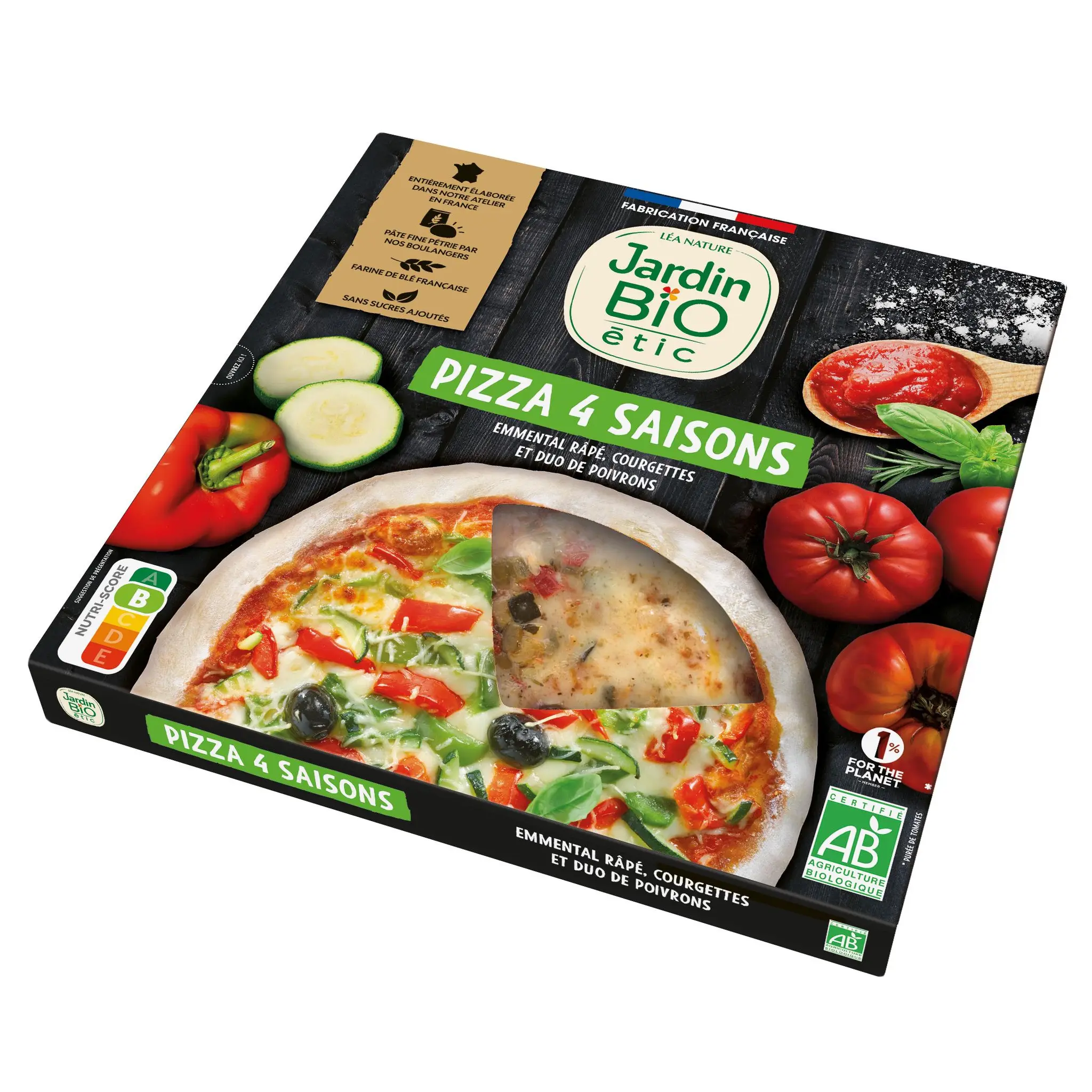 JARDIN BIO ETIC Pizza 4 saisons bio