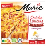MARIE Quiche Lorraine aux lardons fumés crème fraîche et emmental