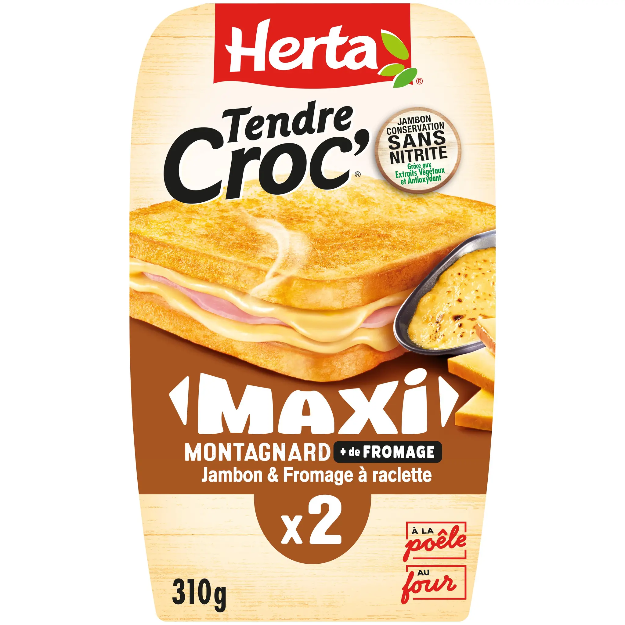 HERTA Croque monsieur maxi montagnard