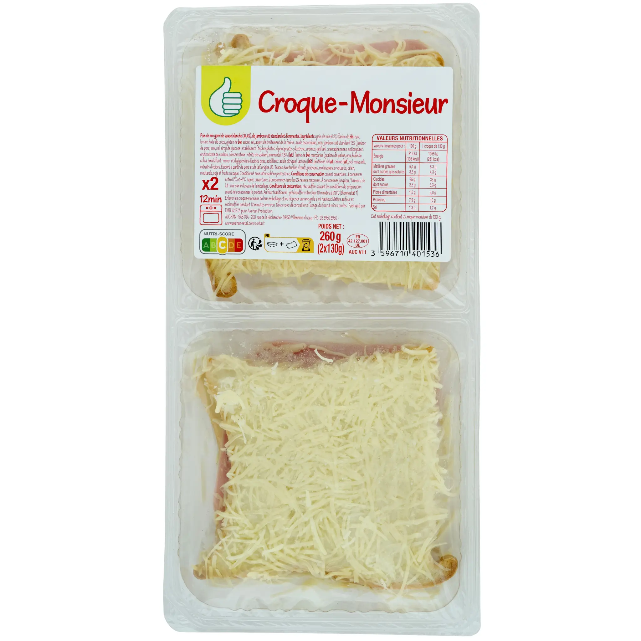 POUCE Croque monsieur