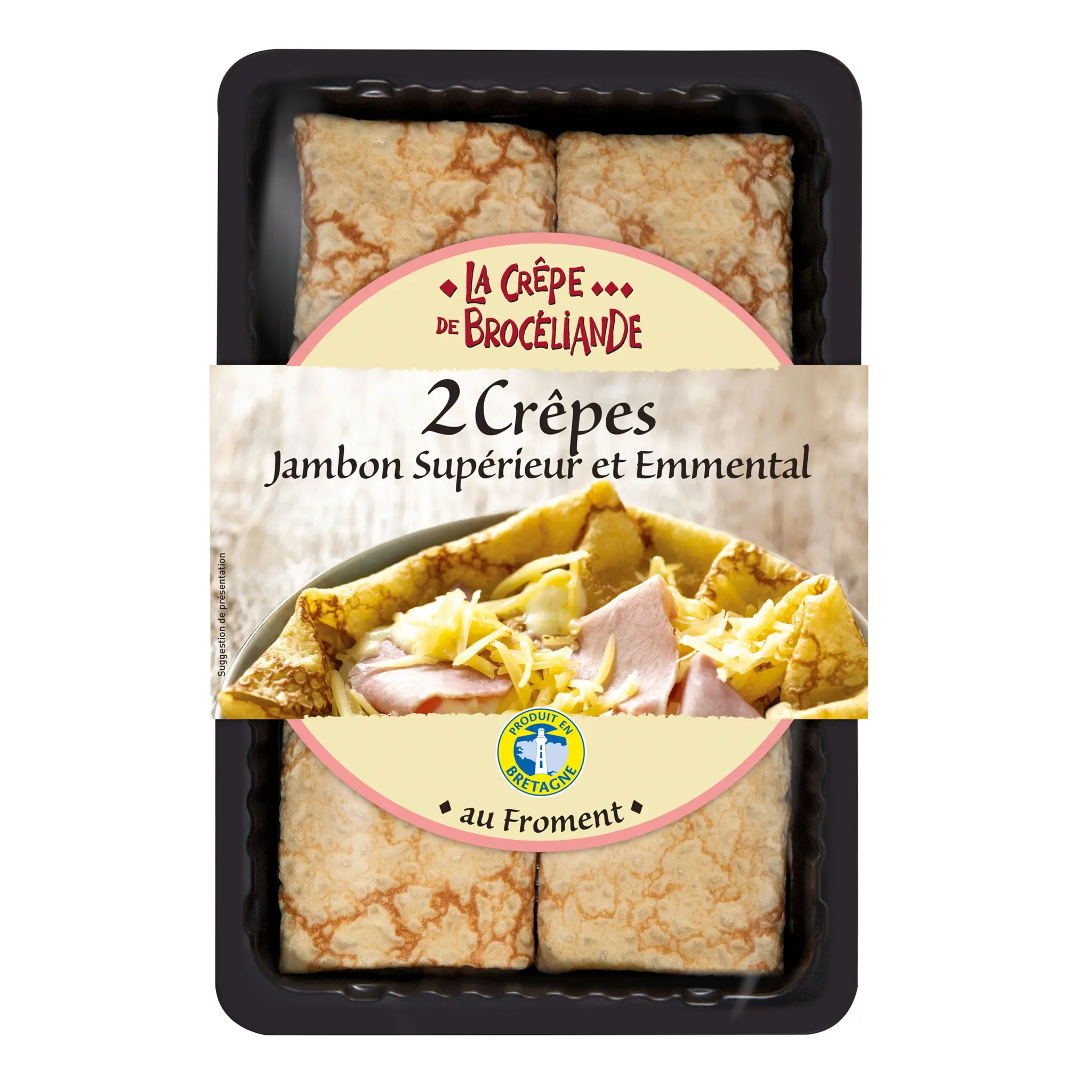 LA CREPE DE BROCELIANDE Crêpes au froment au jambon supérieur et emmental