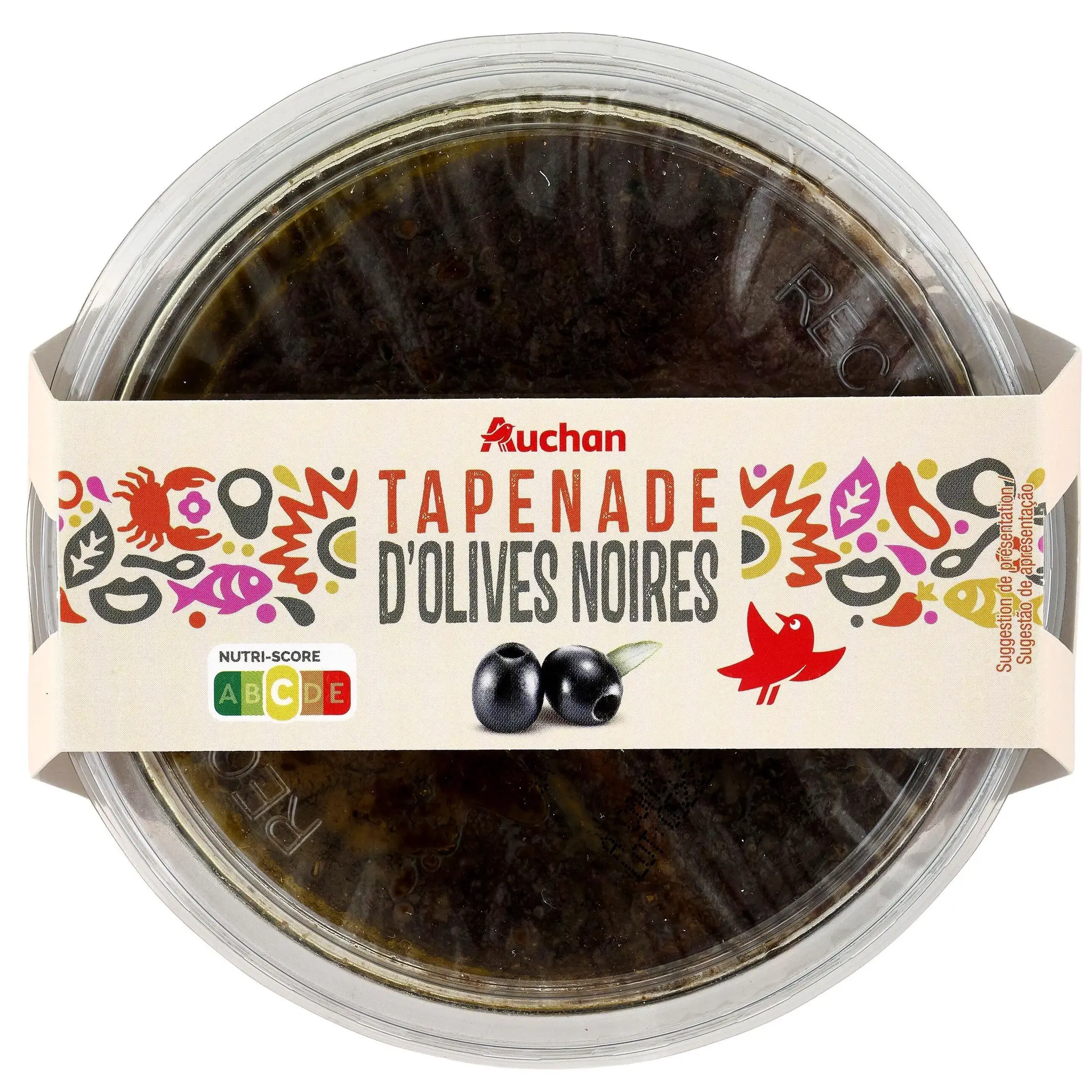 AUCHAN Tapenade d'olives noires