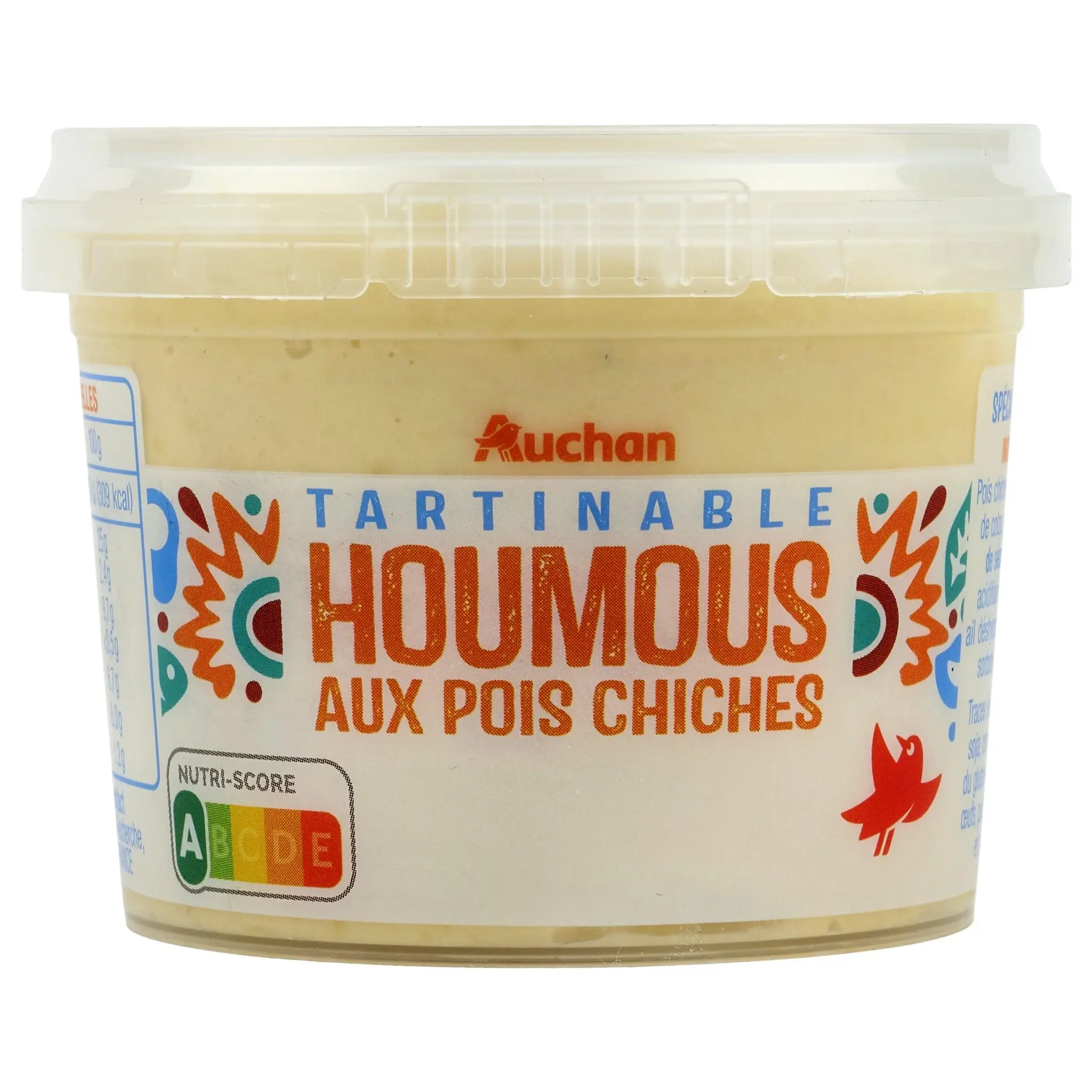 AUCHAN Houmous tartinable aux pois chiches