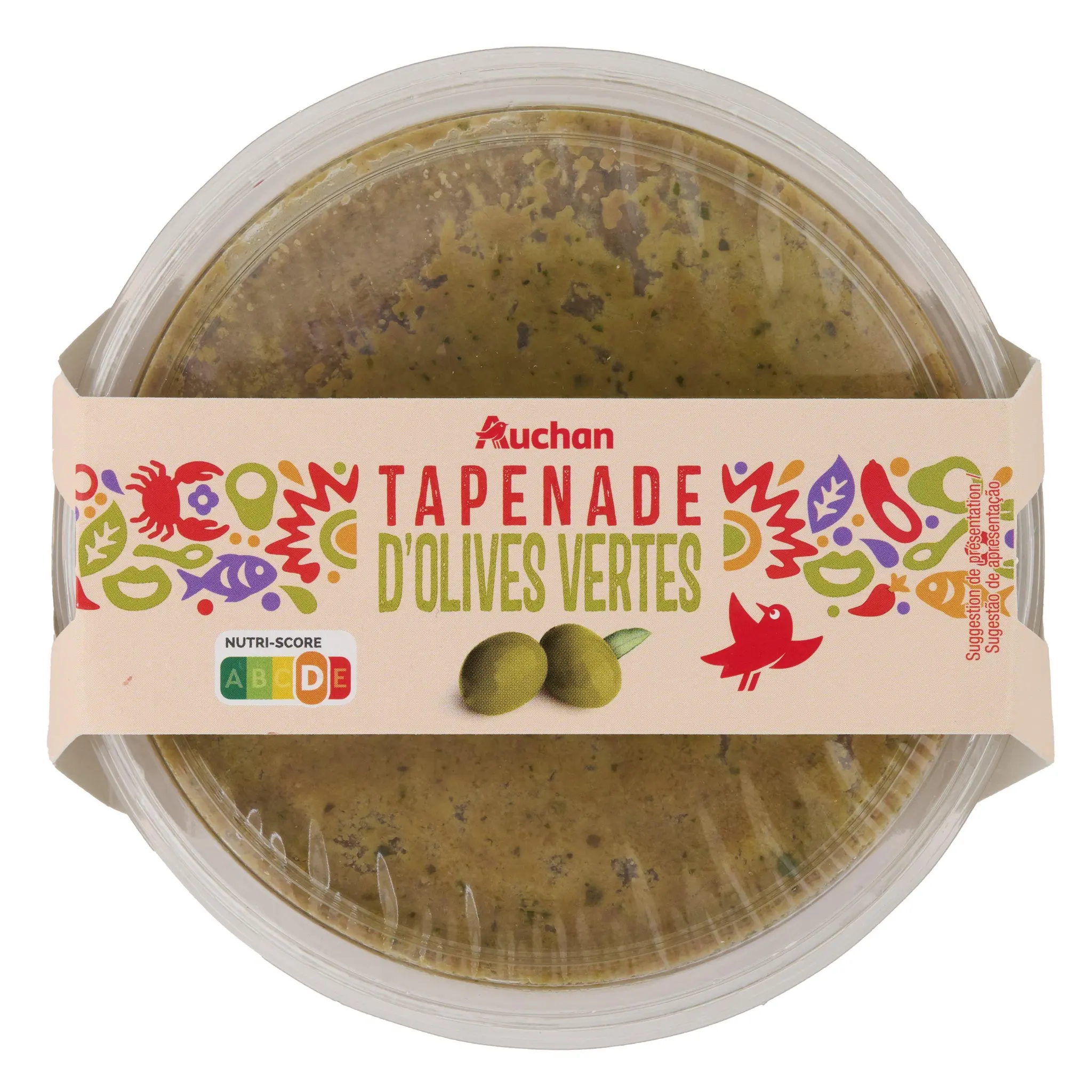 AUCHAN Tapenade olives vertes