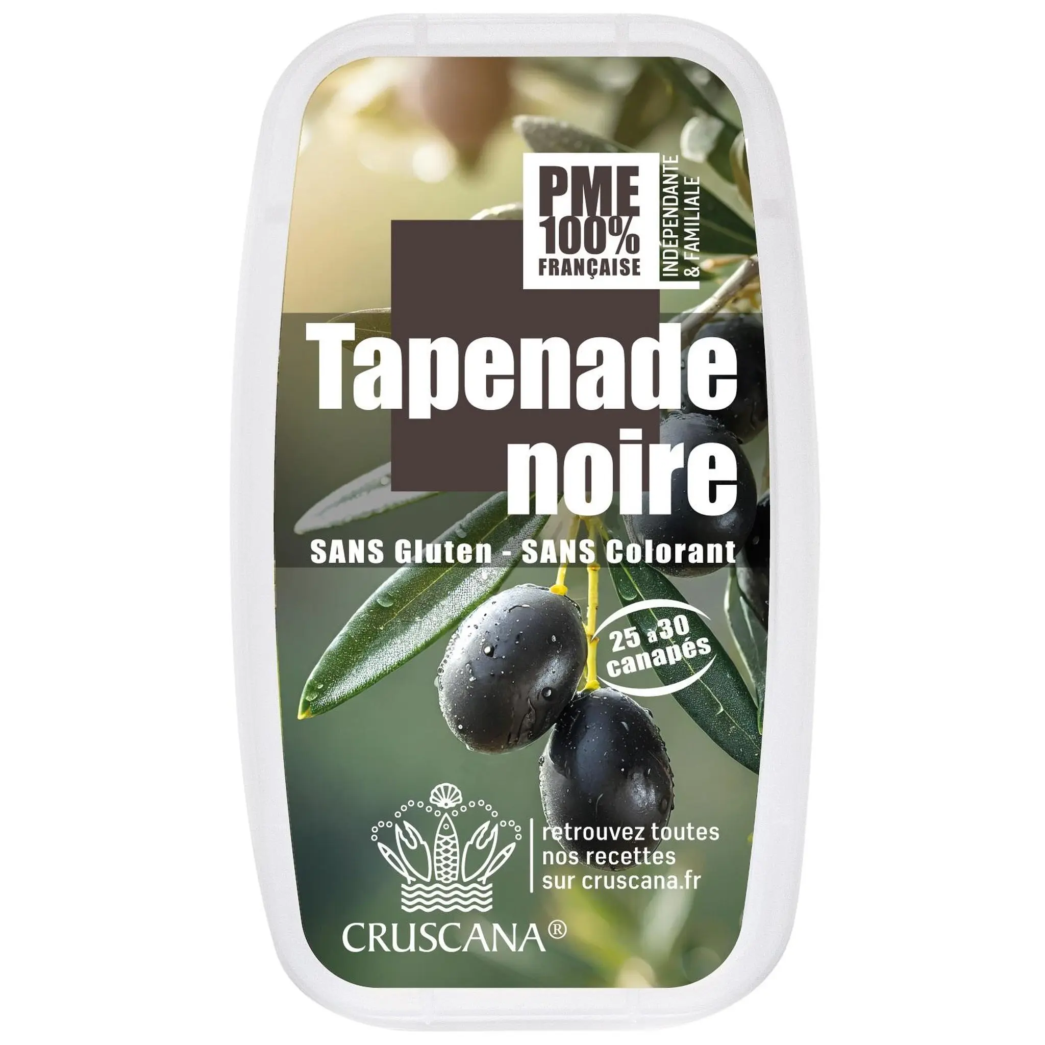CRUSCANA Tapenade noire à tartiner