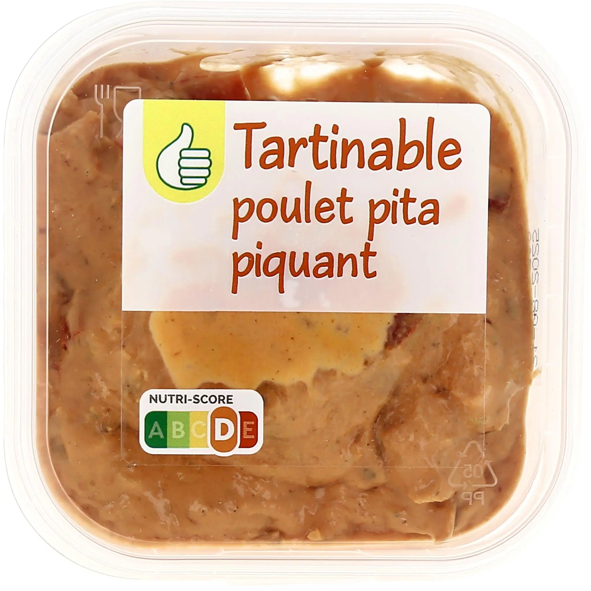 POUCE Tartinable poulet pita piquant