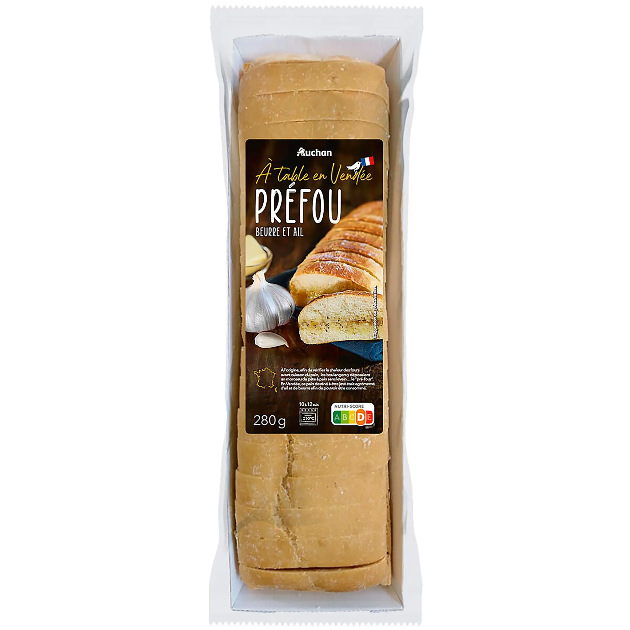 AUCHAN TERROIR Préfou beurre et ail