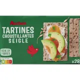 AUCHAN Tartines croustillantes seigle