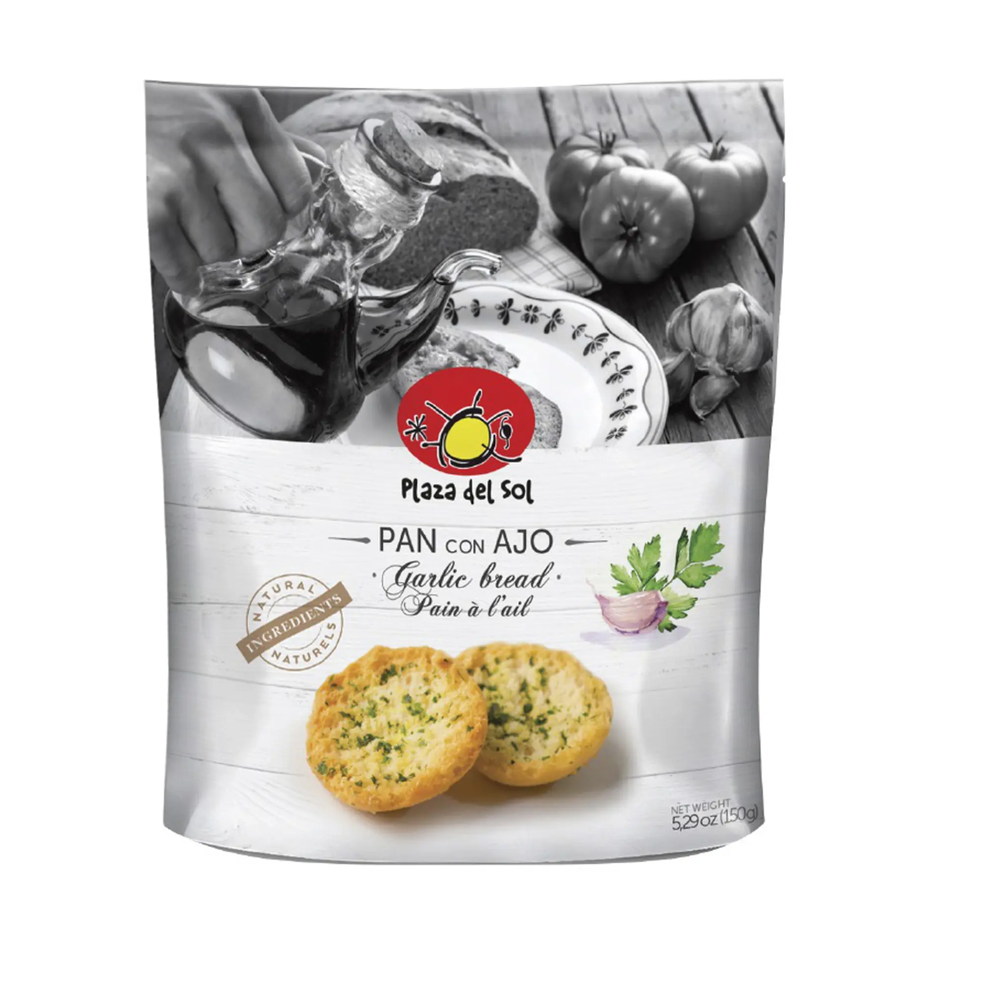 PLAZA DEL SOL Pain grillé à l'ail en sachet