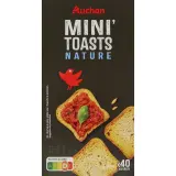 AUCHAN Mini toasts nature