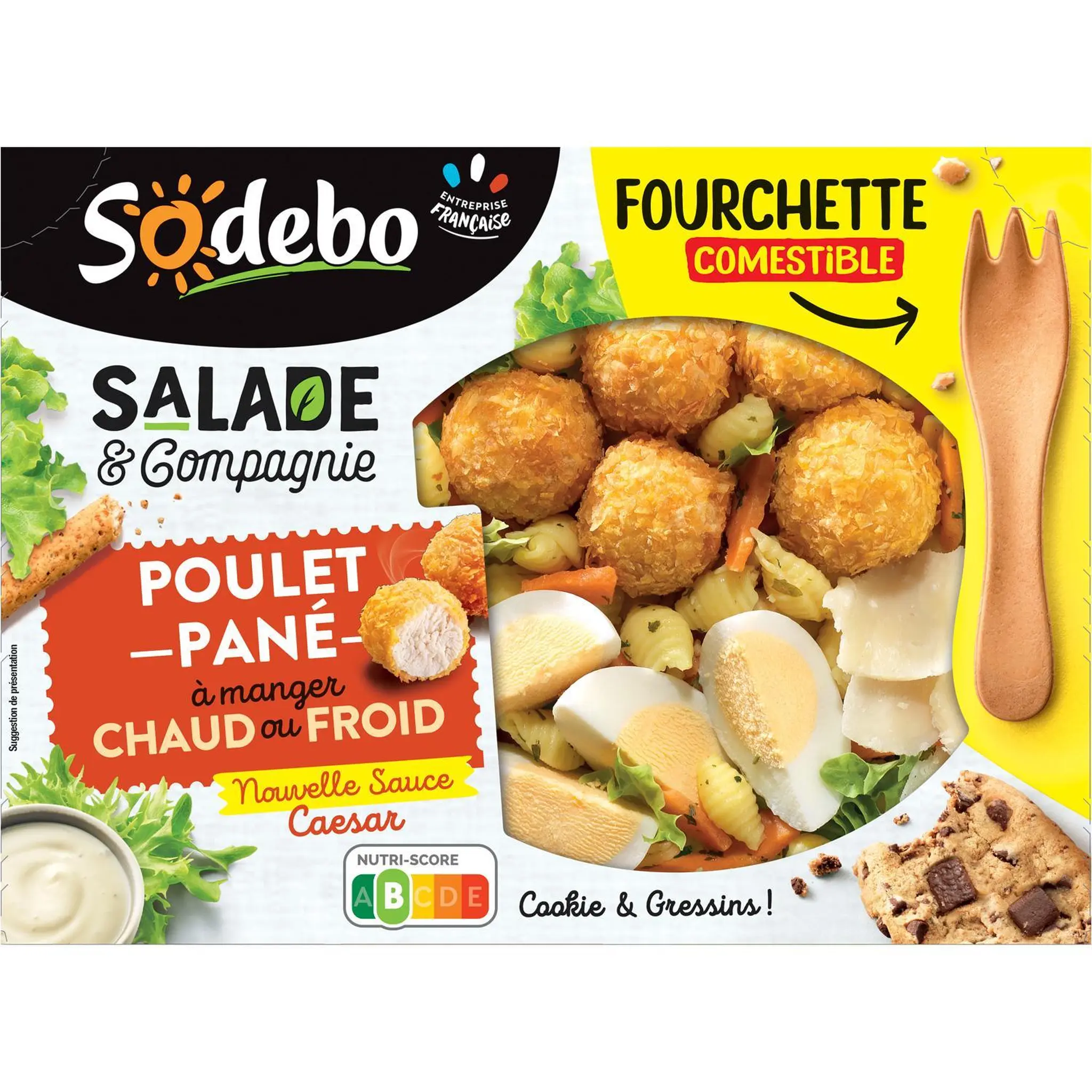 SODEBO Salade poulet pané sauce Caesar