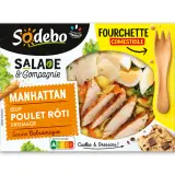 SODEBO Salade & compagnie Manhattan pâte poulet rôti oeuf fromage