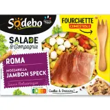 SODEBO Salade & compagnie Roma pâte jambon speck mozzarella tomates marinées