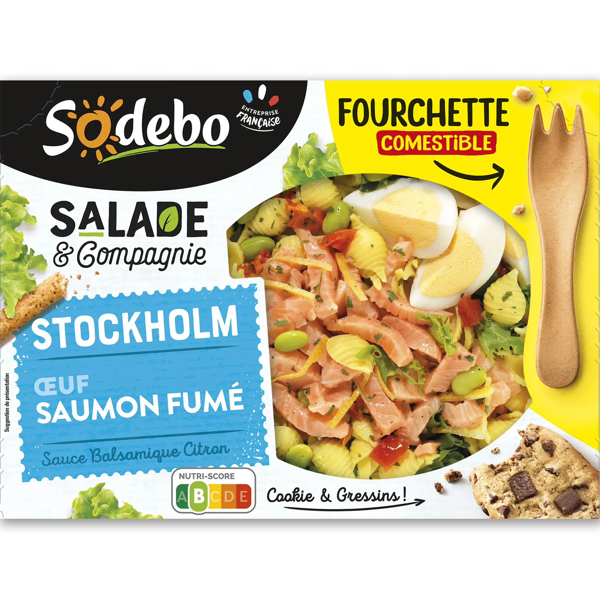 SODEBO Salade & compagnie stockholm saumon crudités pâtes