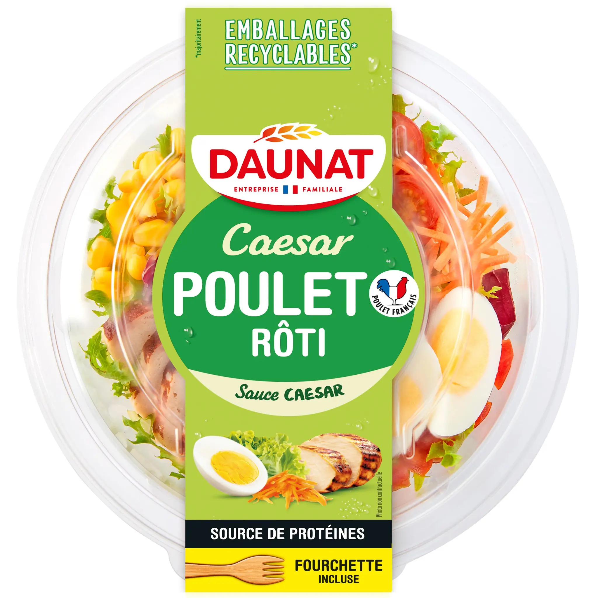 DAUNAT Salade Caesar poulet rôti