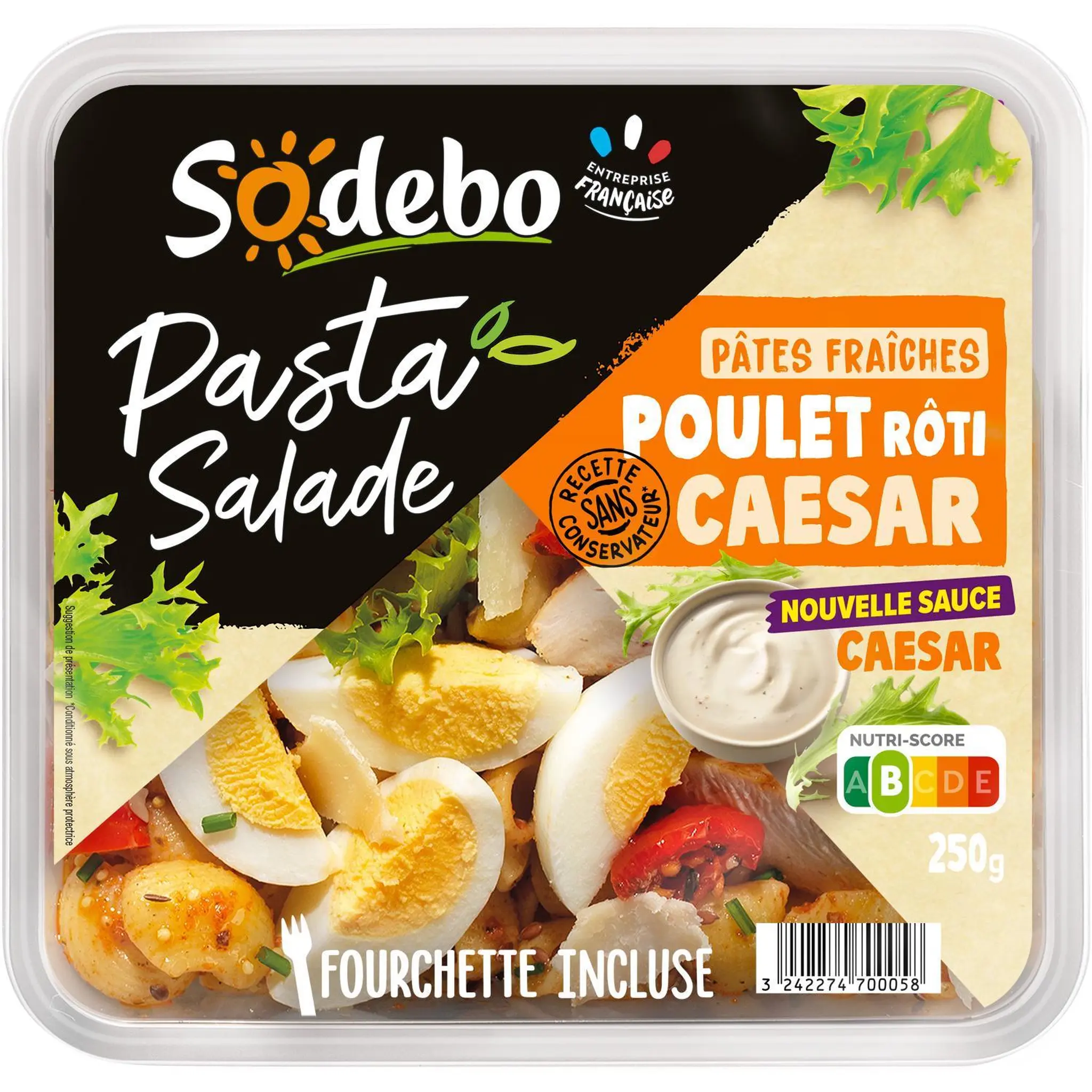 SODEBO Pasta salade poulet caesar