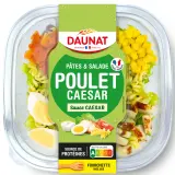 DAUNAT Salade pâtes poulet caesar sauce caesar avec fourchette