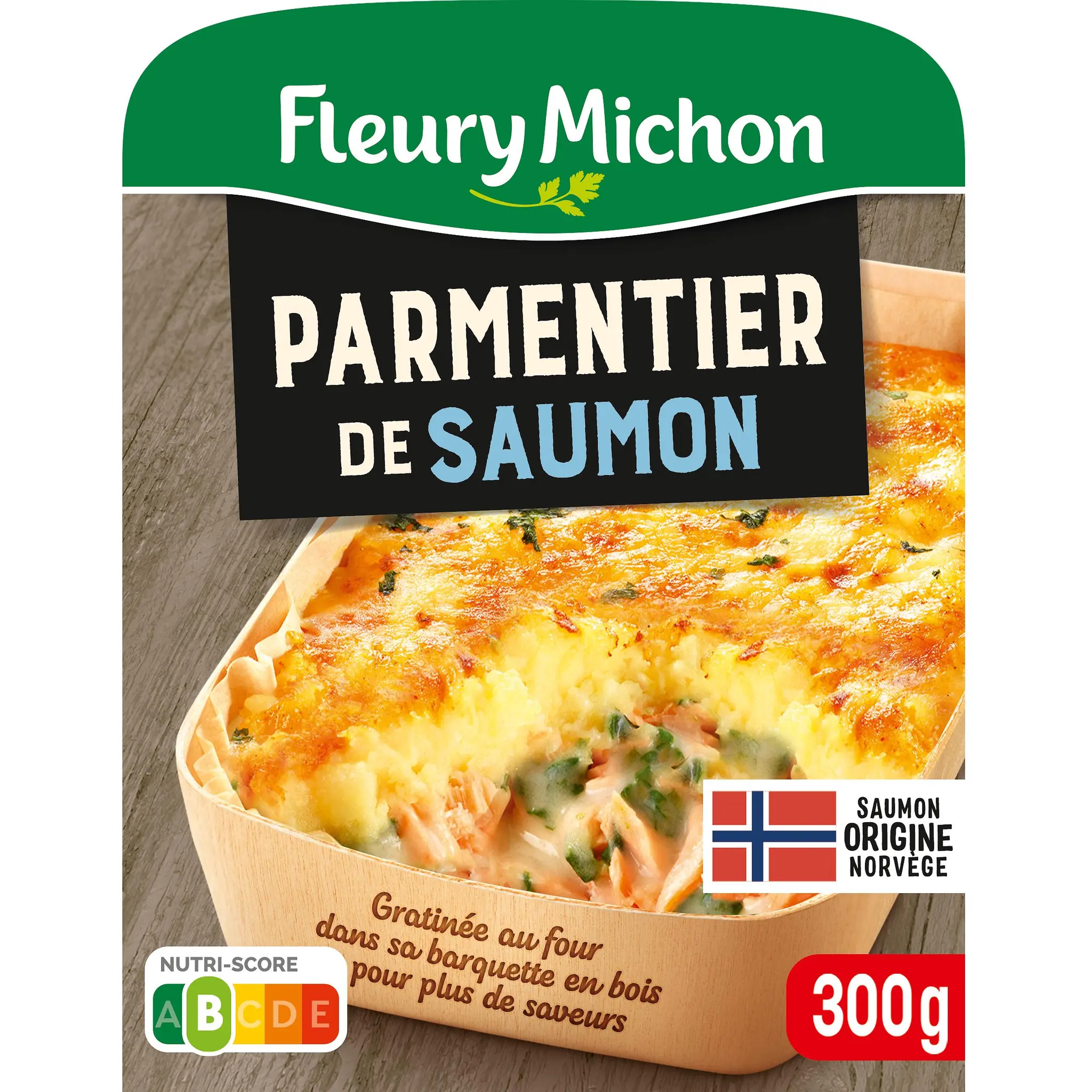 FLEURY MICHON Parmentier de saumon aux épinards et ricotta