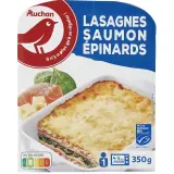 AUCHAN Lasagne saumon épinards