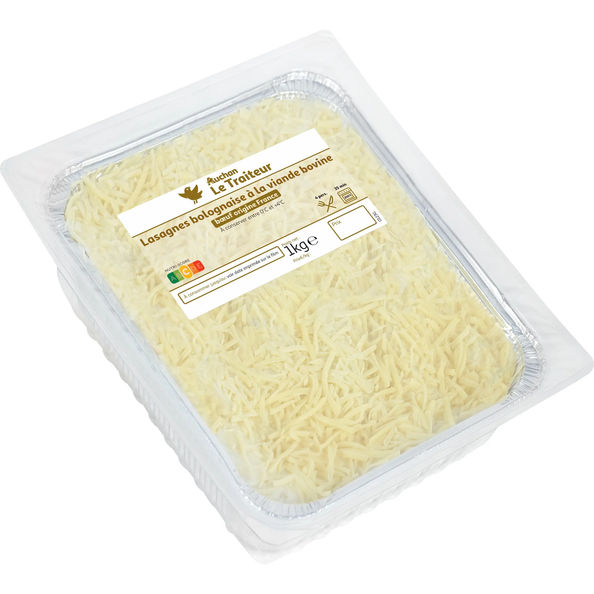 AUCHAN LE TRAITEUR Lasagne de boeuf