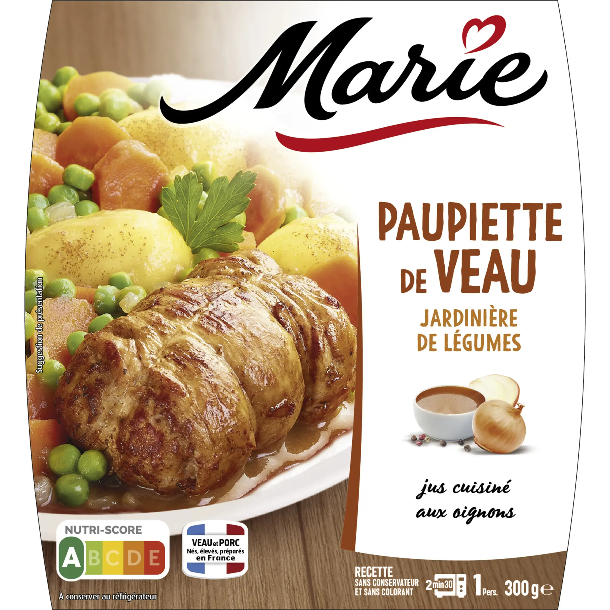MARIE Paupiette de veau sans couverts