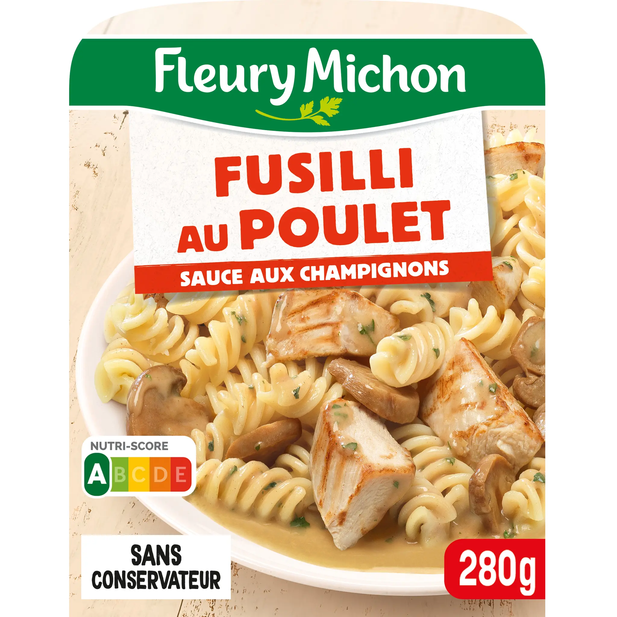 FLEURY MICHON Fusilli au poulet sauce aux champignons