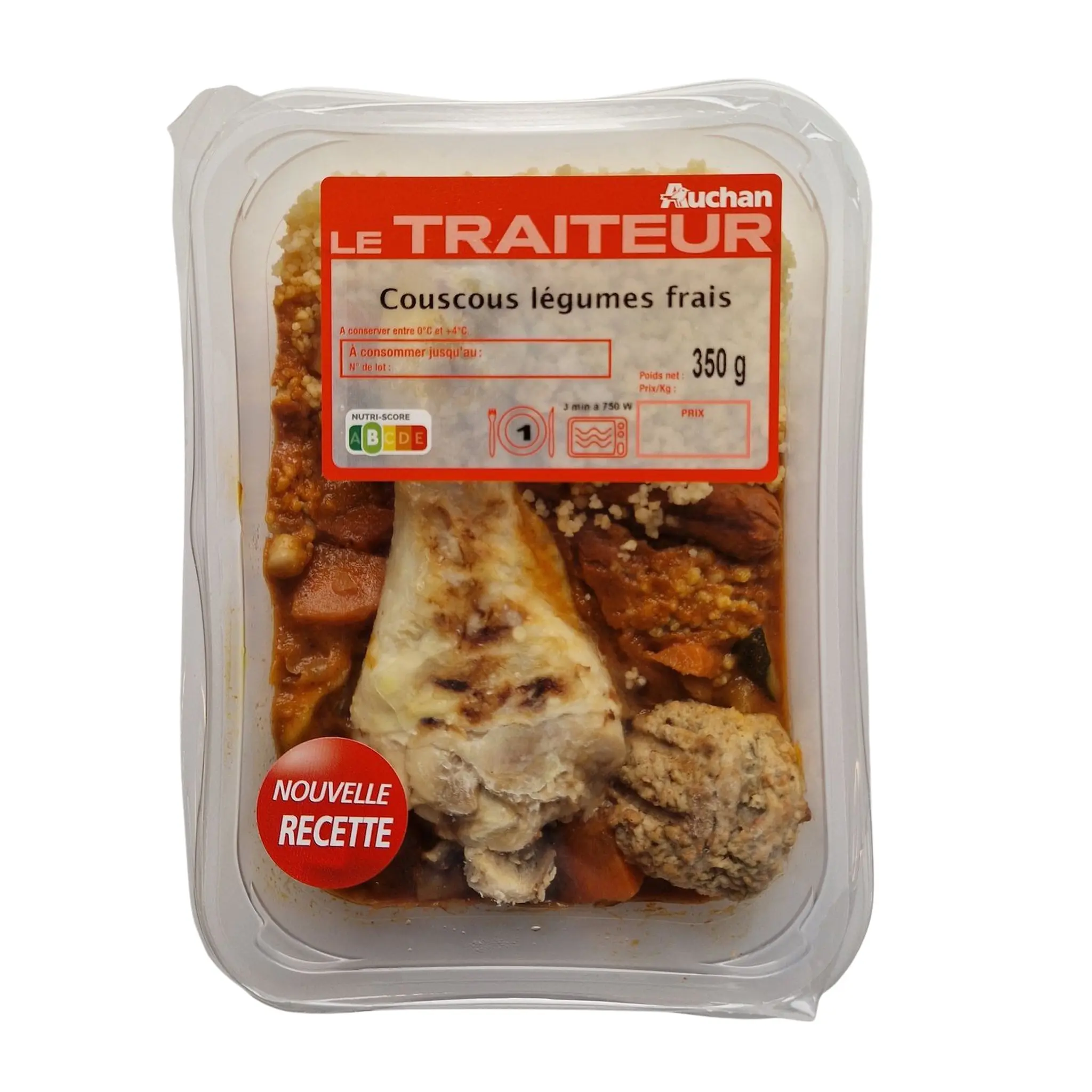 AUCHAN LE TRAITEUR Couscous légumes frais