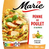 MARIE Penne au poulet sauce pesto sans couverts