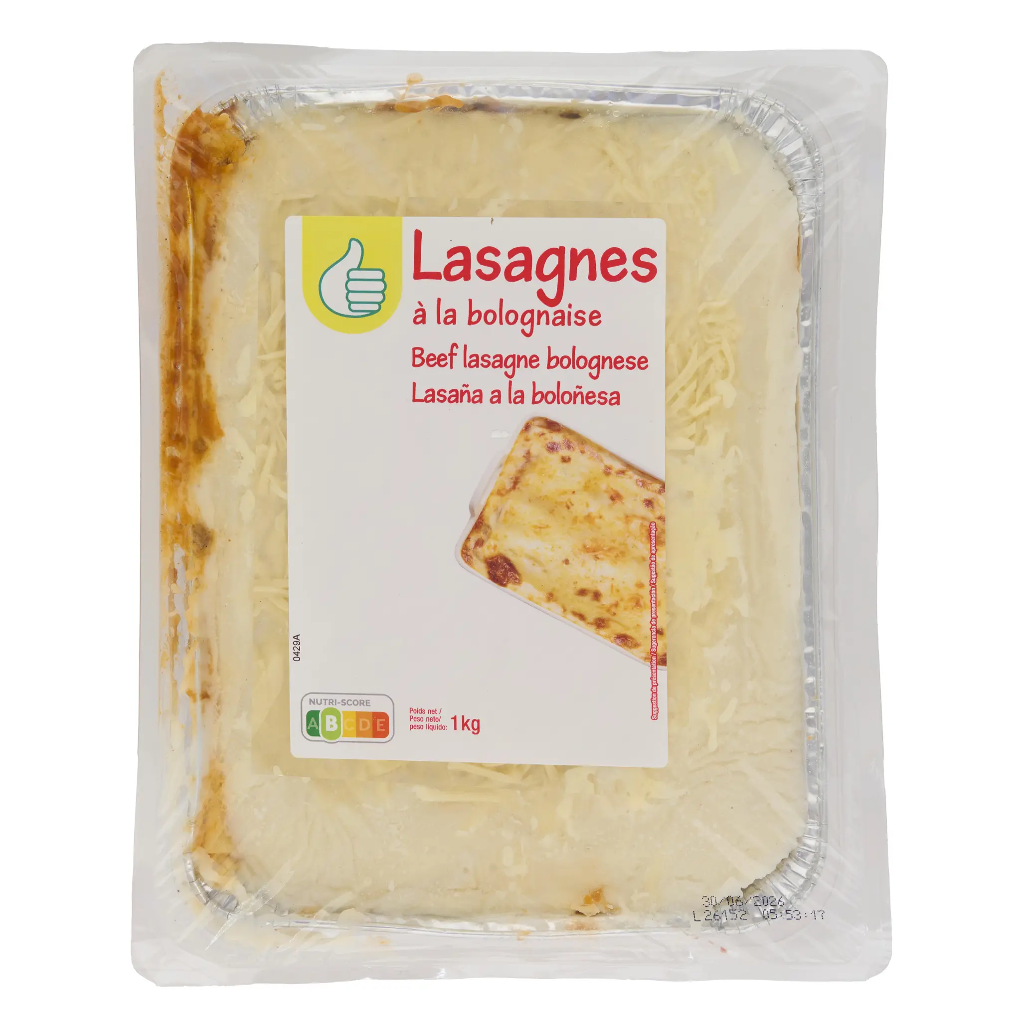 POUCE Lasagnes à la bolognaise
