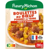 FLEURY MICHON Boulettes de boeuf pommes de terre crème à la tomate