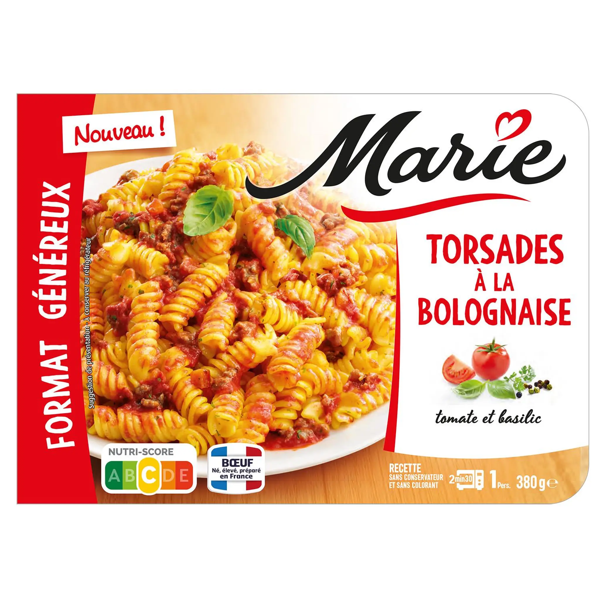 MARIE Torsades à la bolognaise