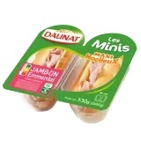 DAUNAT Mini sandwich au jambon et à l'emmental