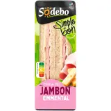 SODEBO Sandwich club simple & bon jambon emmental