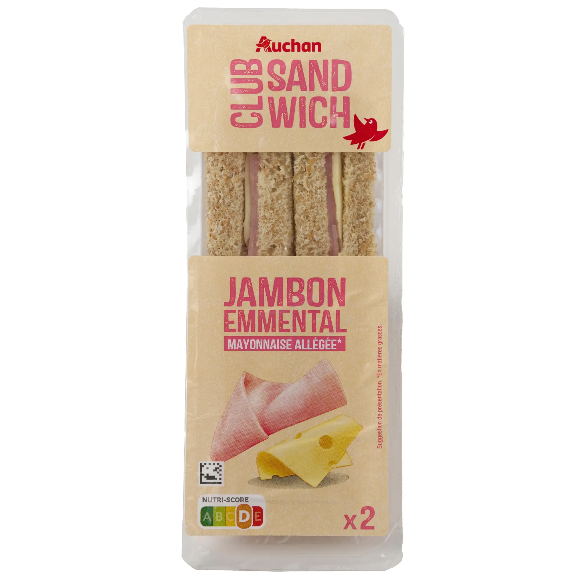 AUCHAN Sandwich jambon emmental