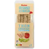 AUCHAN Sandwich club thon à la mayonnaise allégée