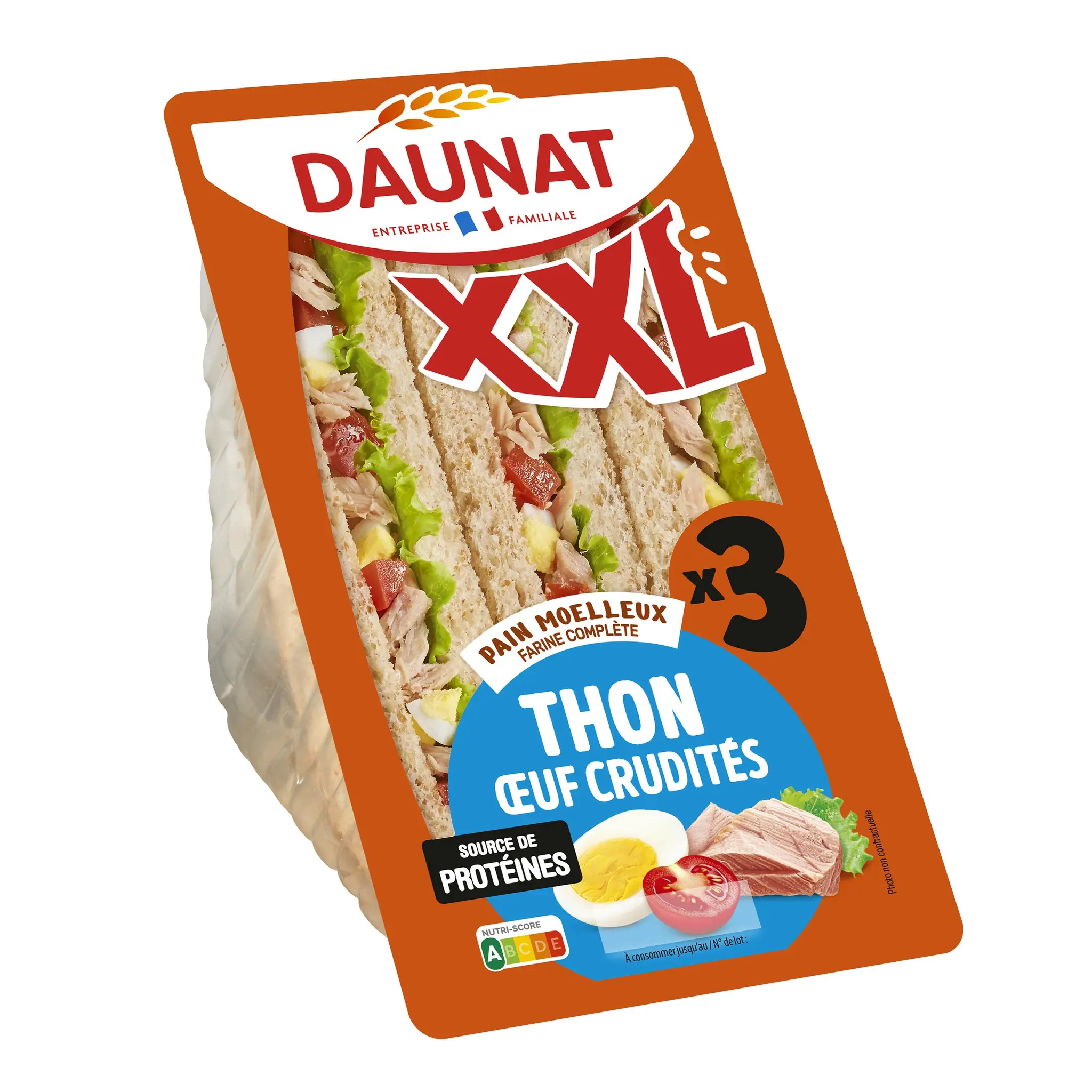 DAUNAT Sandwich XXL thon crudité