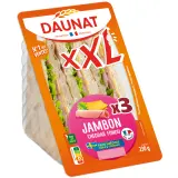 DAUNAT XXL Sandwich jambon cheddar fondu