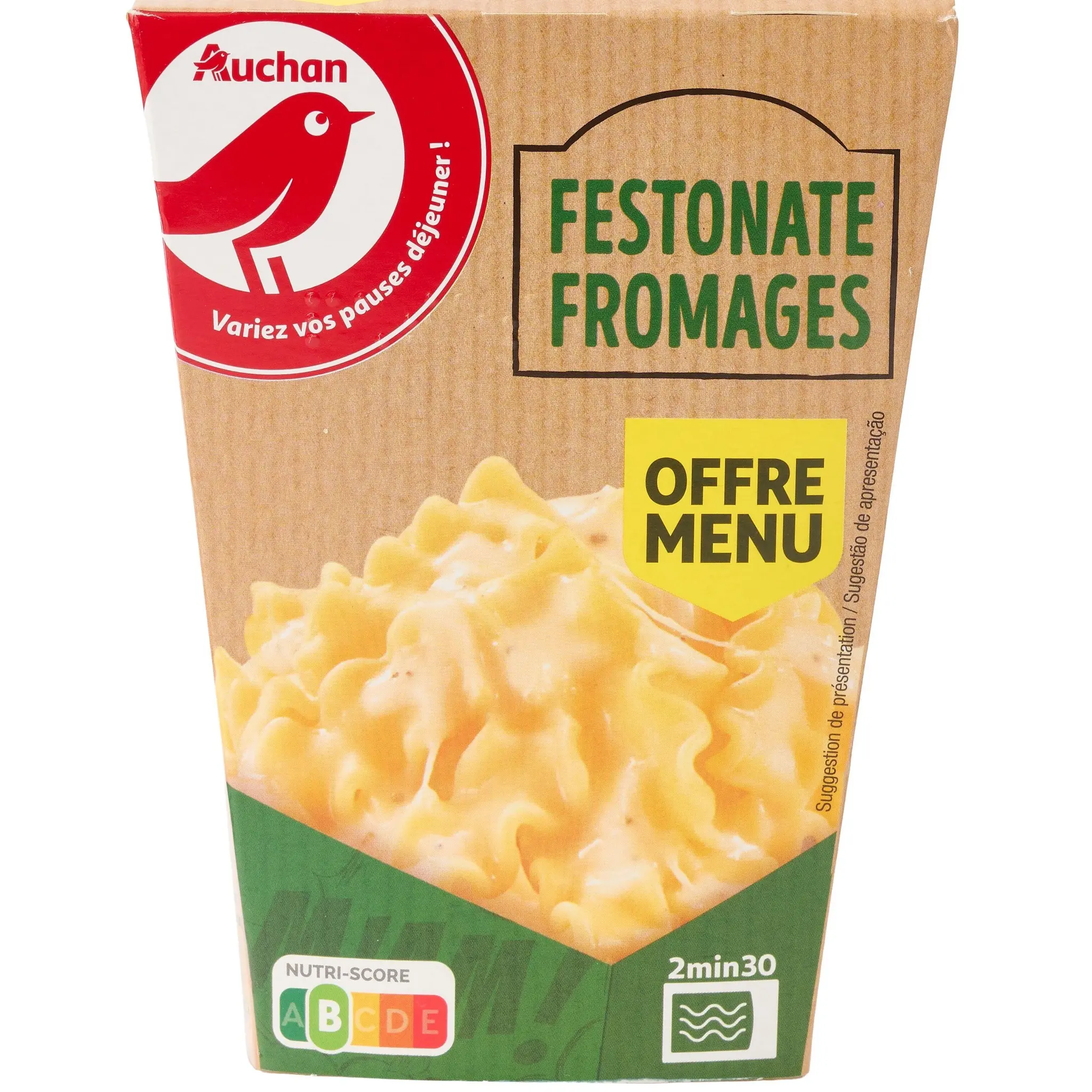 AUCHAN Box festonate aux fromages sans couverts