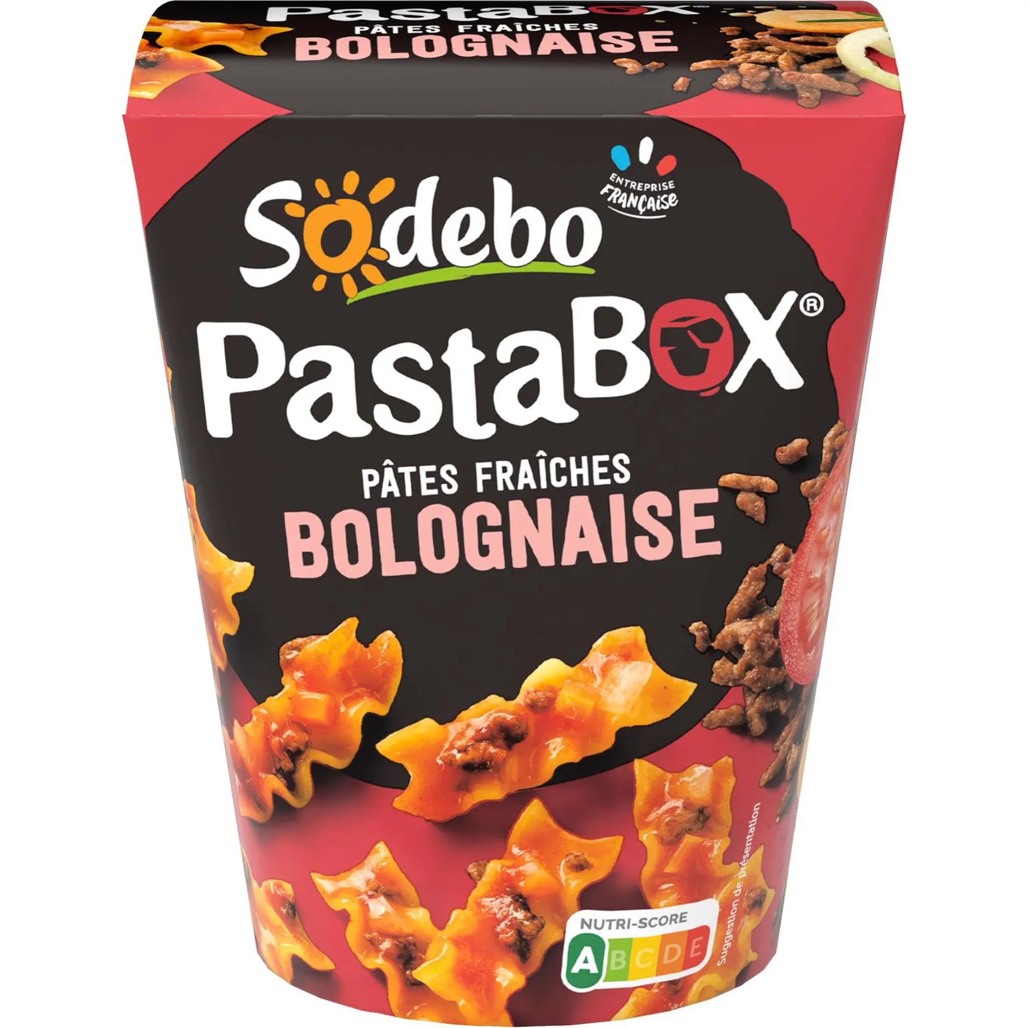 SODEBO Pasta box fusilli bolognaise