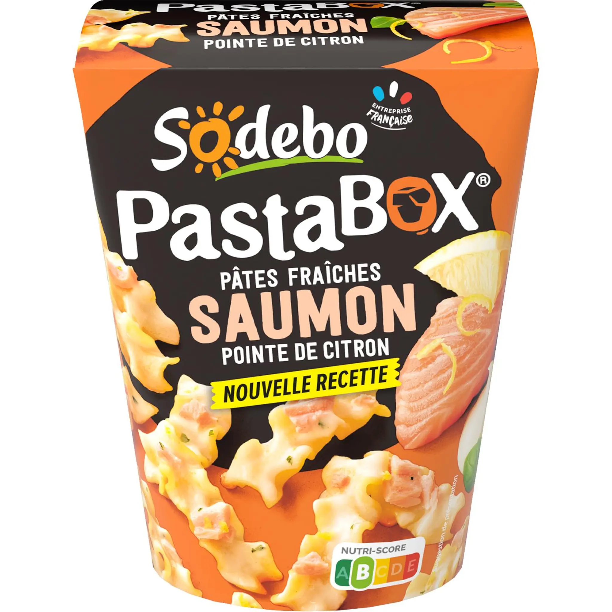 SODEBO Pasta box fusilli saumon