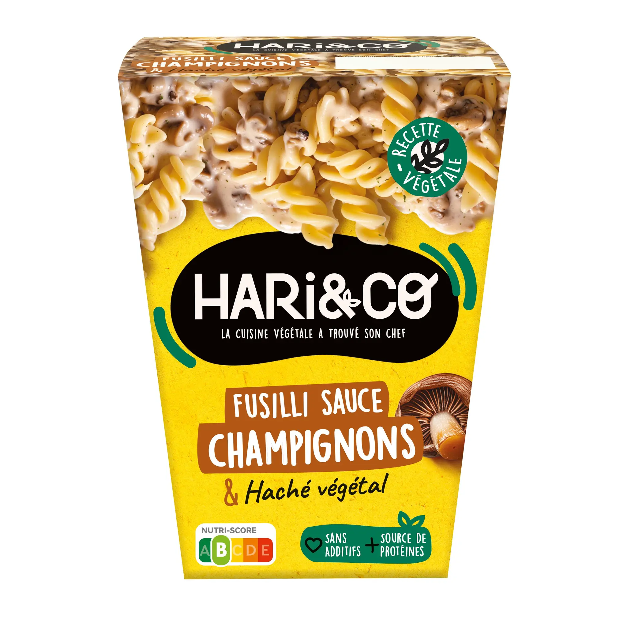 HARI&CO Fusilli sauce champignons et haché végétal