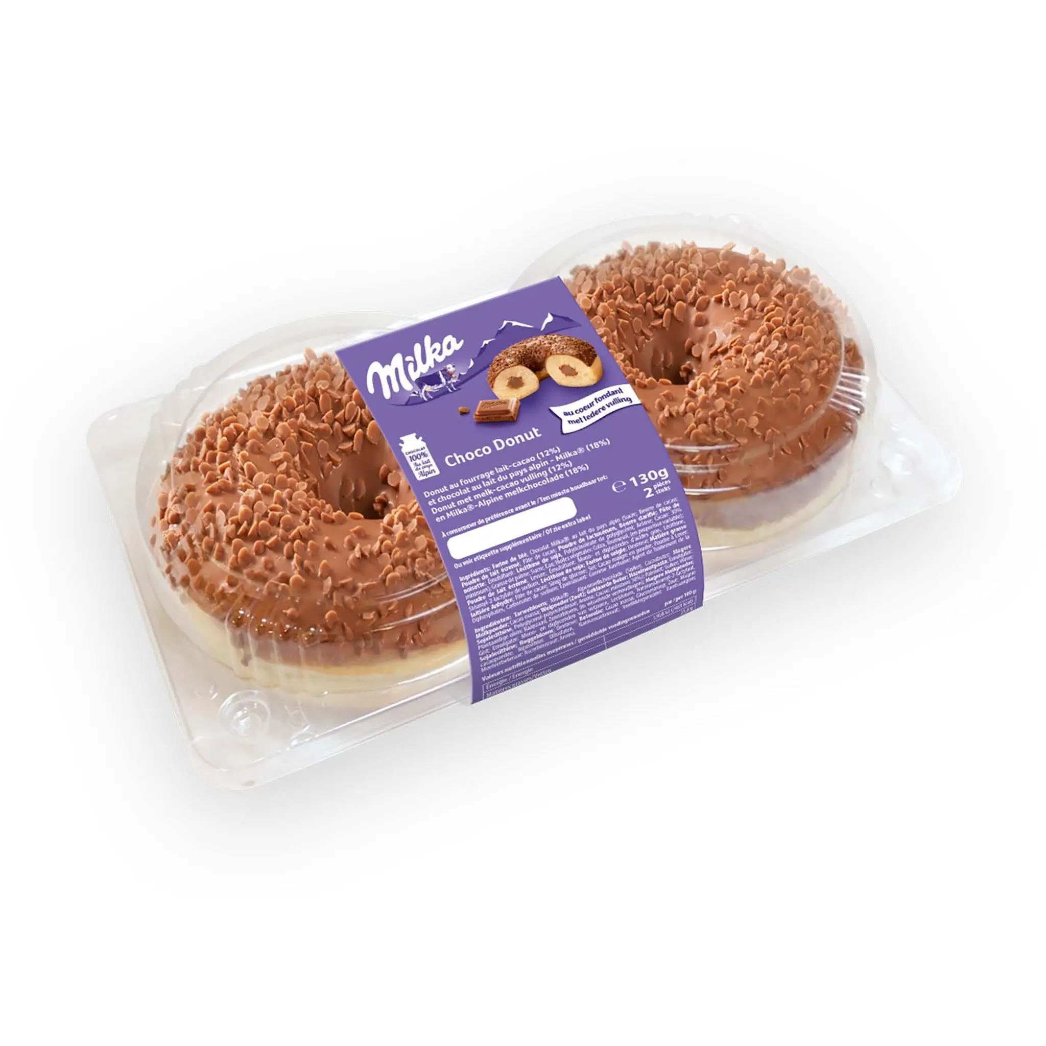 MILKA Donuts fourrés au chocolat