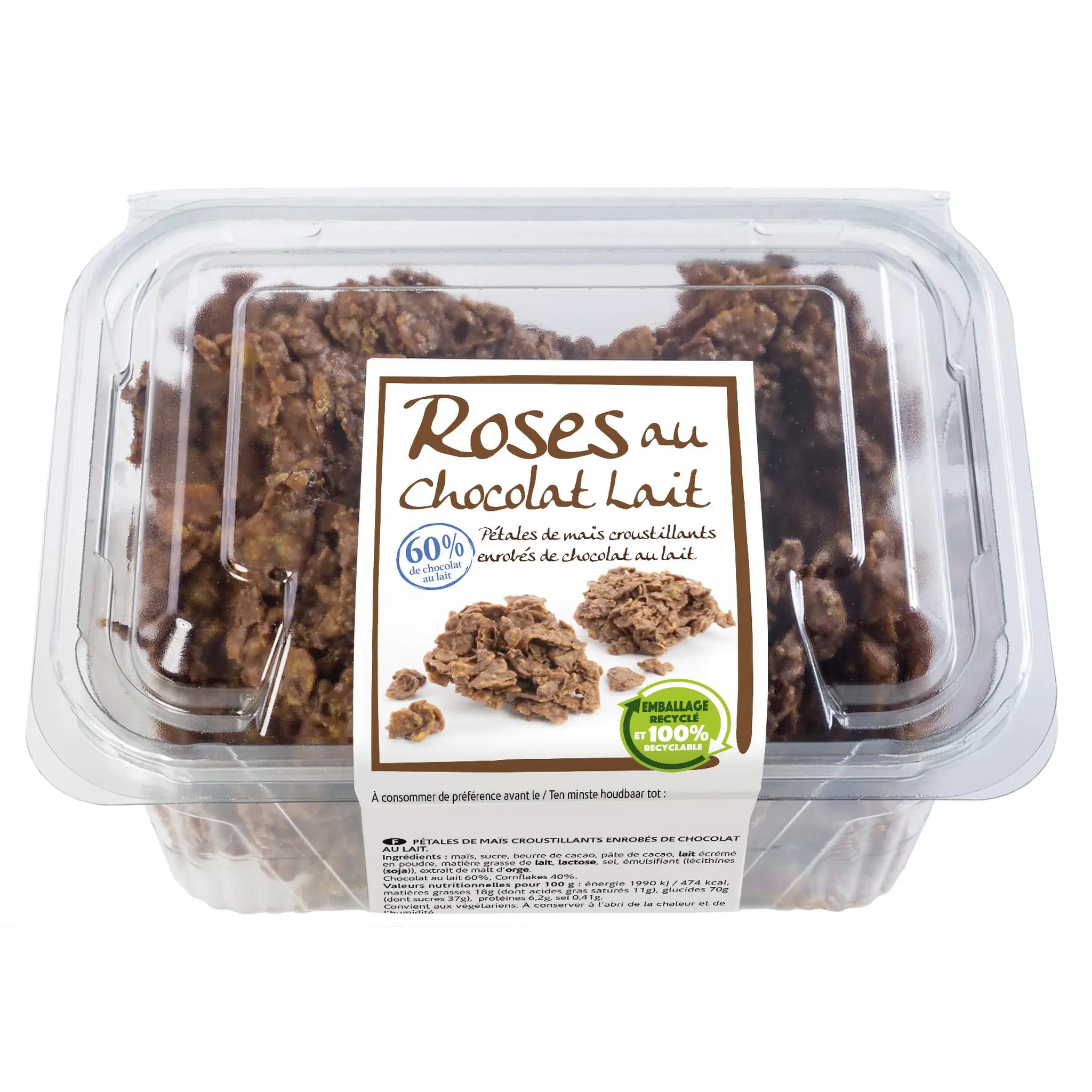 MON PÂTISSIER Barquette 18 roses des sables chocolat au lait