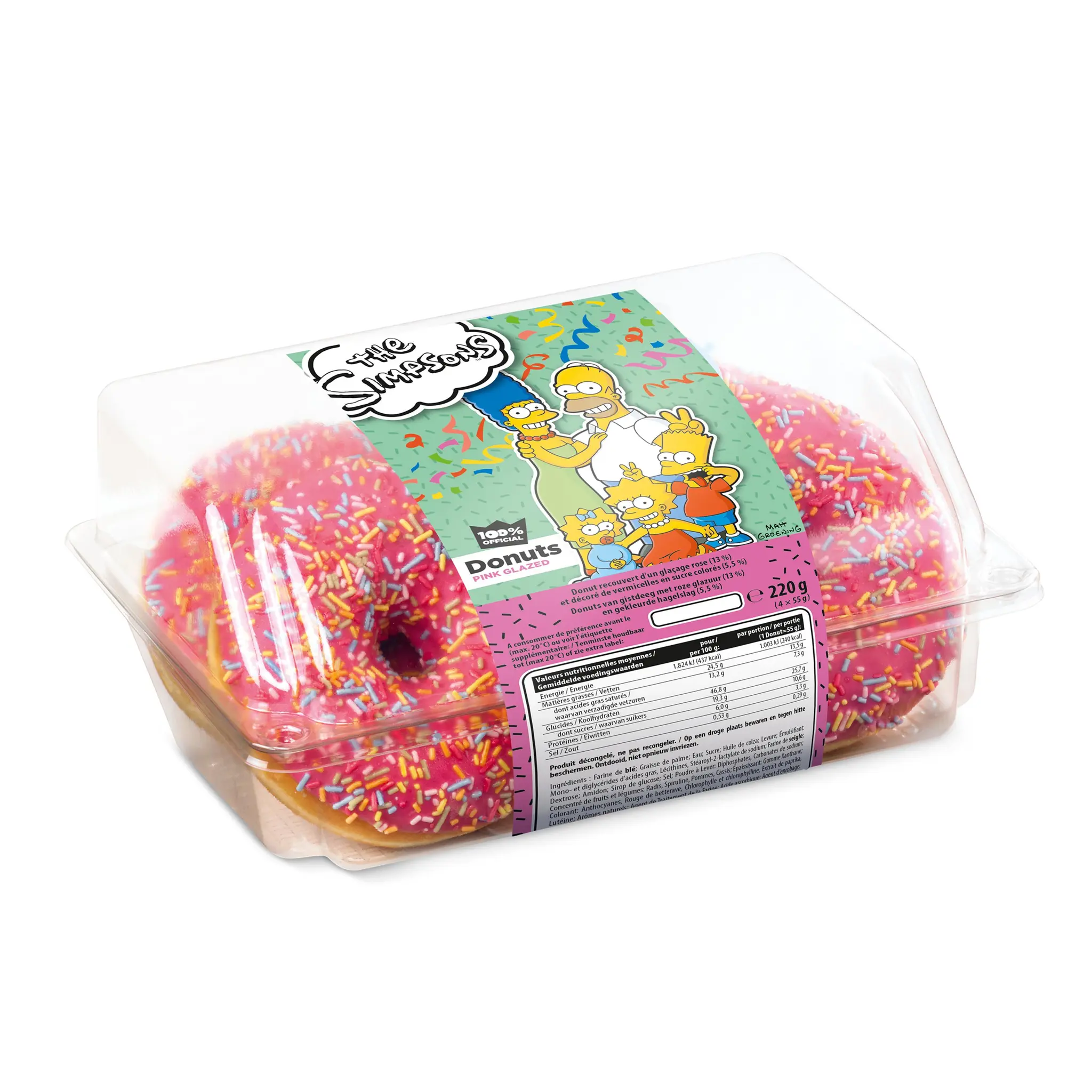 THE SIMPSONS Donuts pink glazed