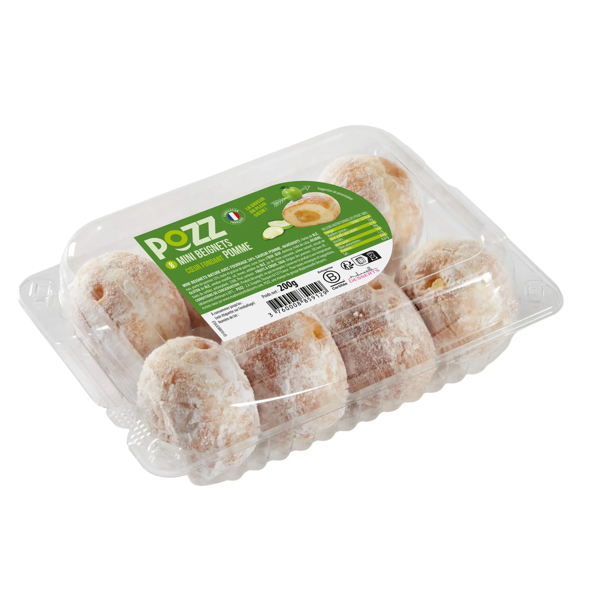 POZZ Mini beignets coeur fondant pomme