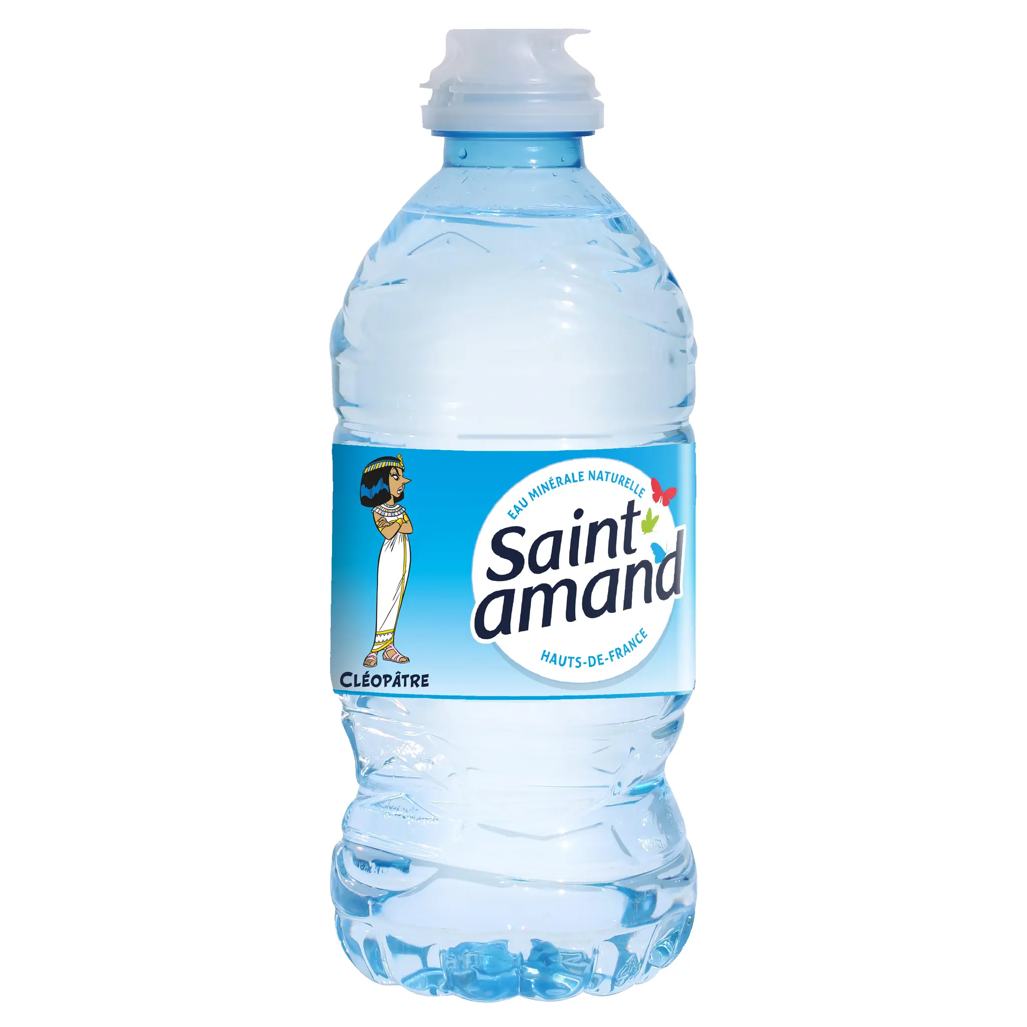 SAINT AMAND Eau minérale naturelle bouteille bouchon sport