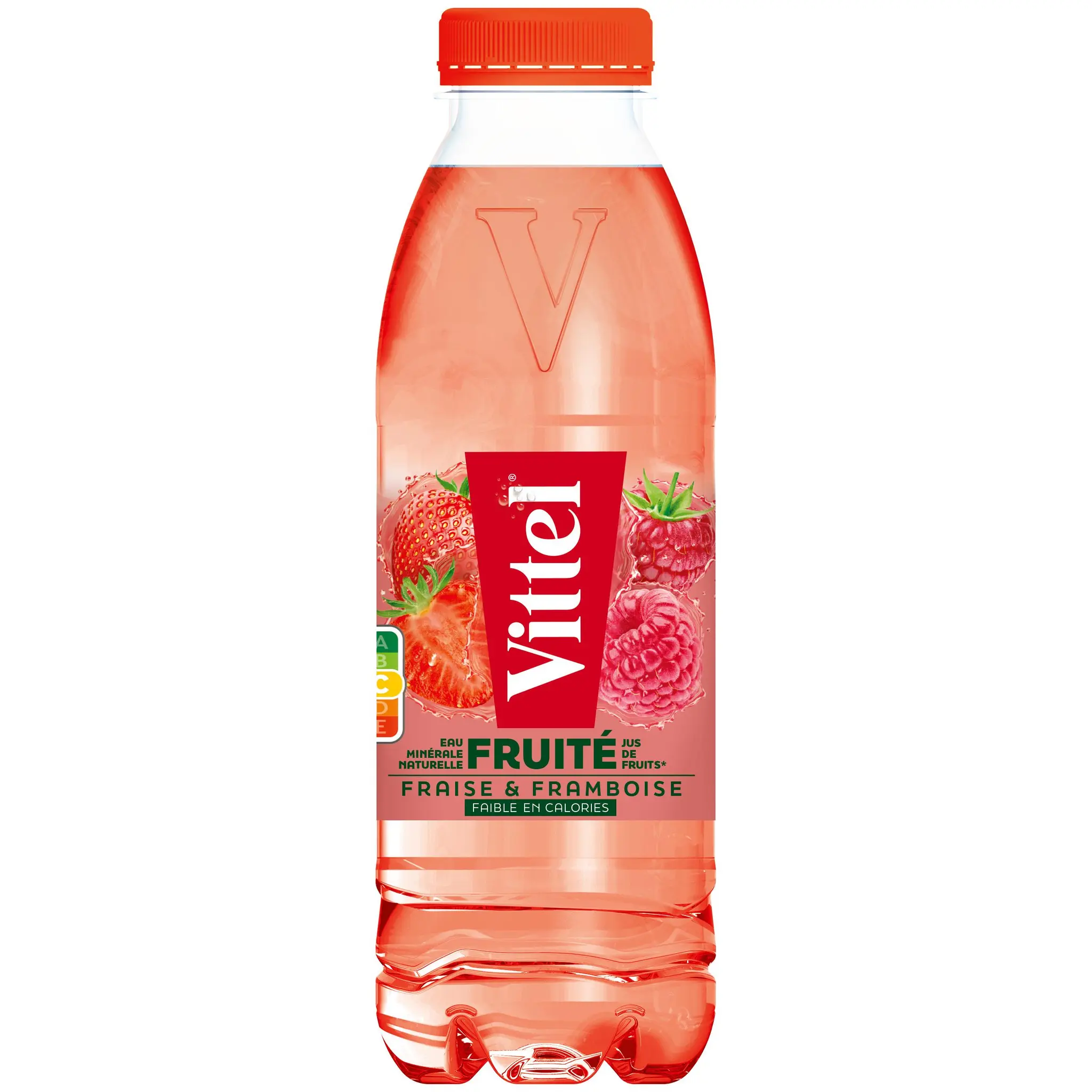 VITTEL Eau minérale naturelle aromatisée fraise et framboise