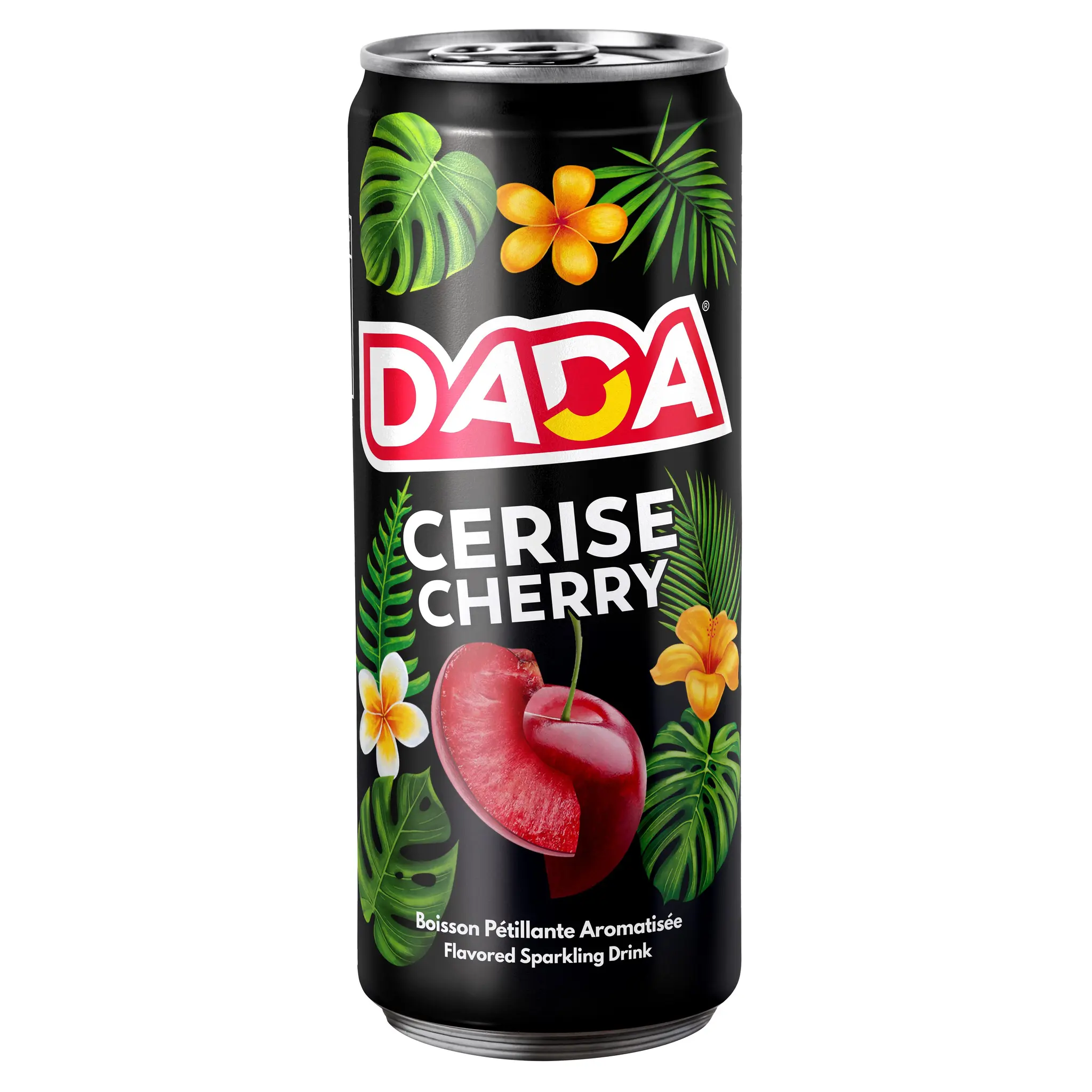 DADA Eau gazeuse aromatisée à la cerise boîte
