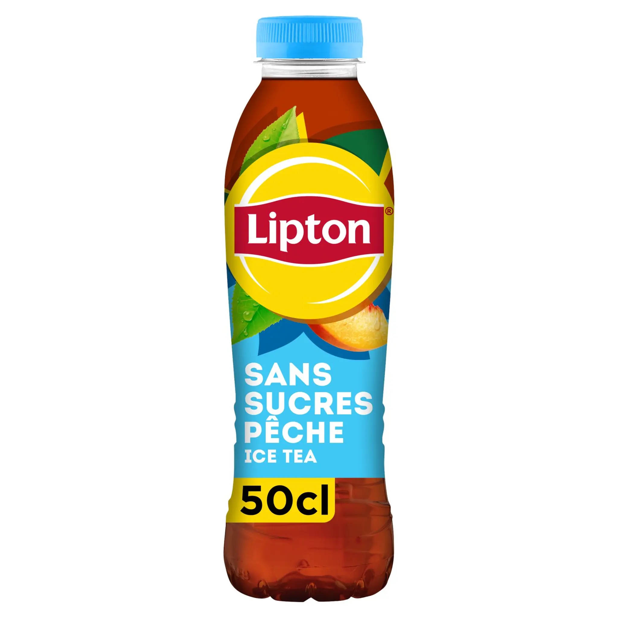 LIPTON Thé glacé sans sucres saveur pêche