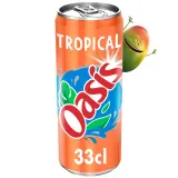 OASIS Boisson aux fruits goût tropical boîte slim